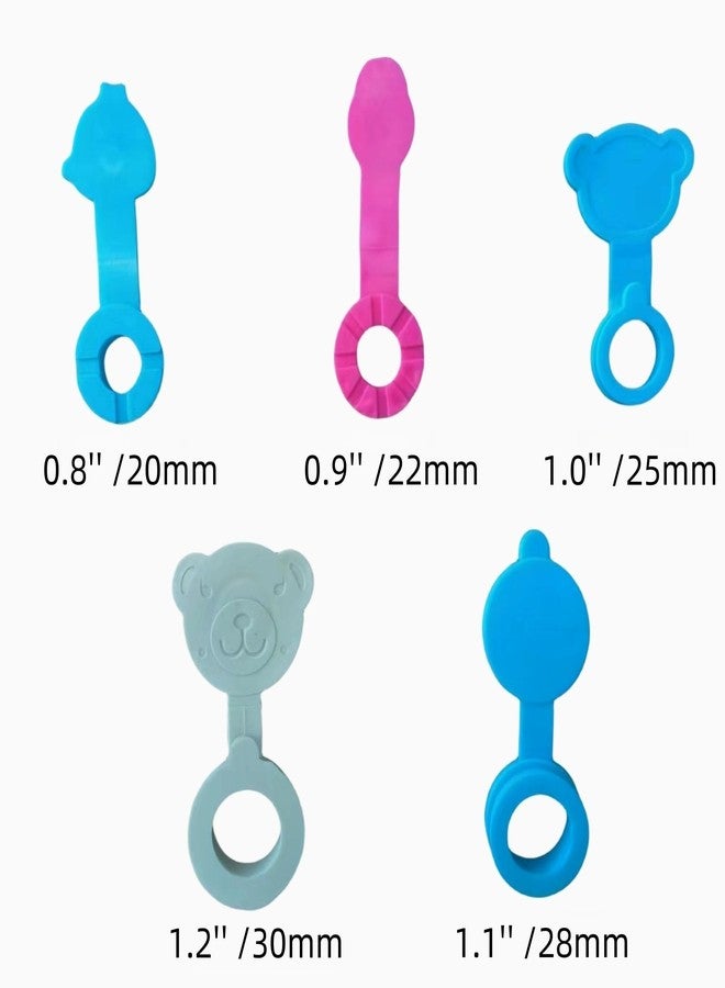 COLDDD Bathtub Stoppers, Silicone Bathtub Stopper, Fits Most Baby Bathtubs, 5 Sizes of Baby Bath tub Plugs (1.0'' I.D.) - Image 4